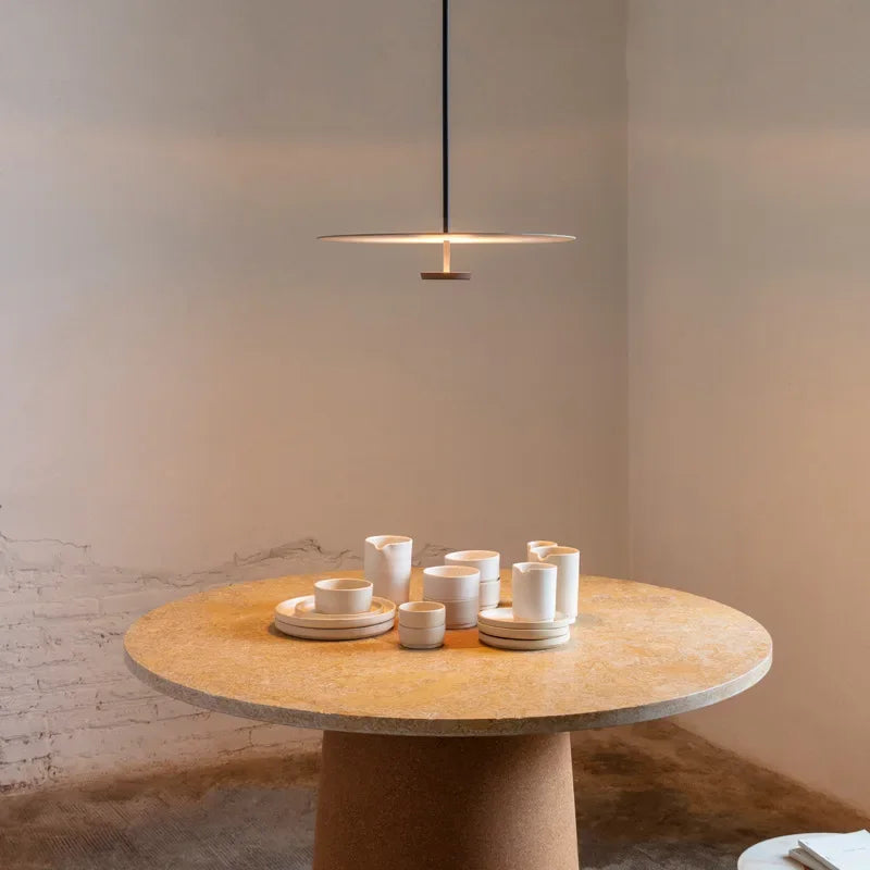 AstraRing Minimalist Ring Pendant Light for Living Rooms