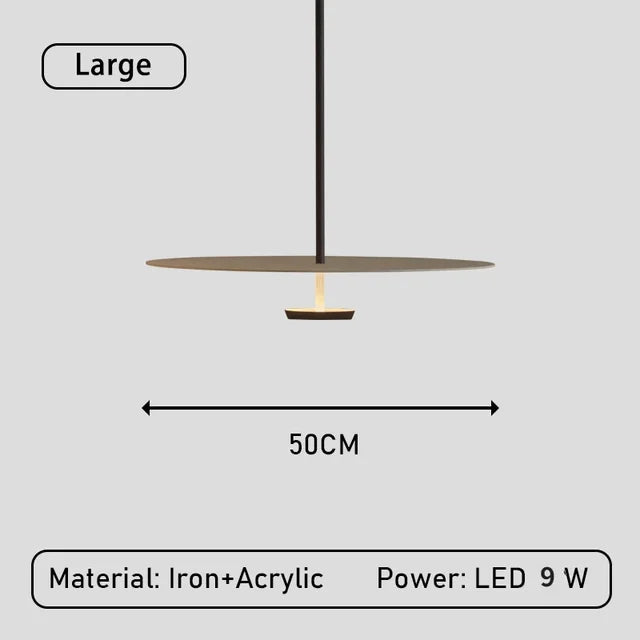 AstraRing Minimalist Ring Pendant Light for Living Rooms
