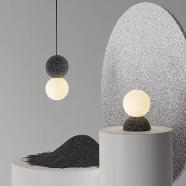 Aurelia Geometric Pendant Light With Opal Diffuser