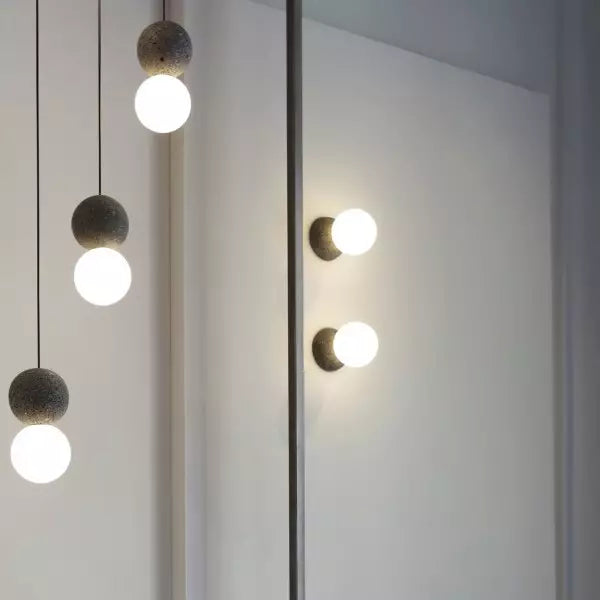 Aurelia Geometric Pendant Light With Opal Diffuser
