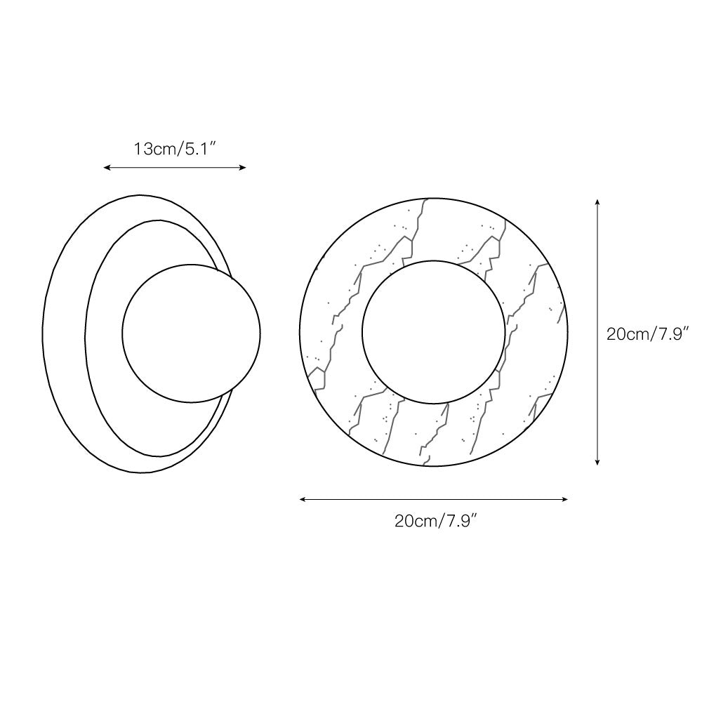 Avi Marble Indoor Wall  Sconce | ventumra
