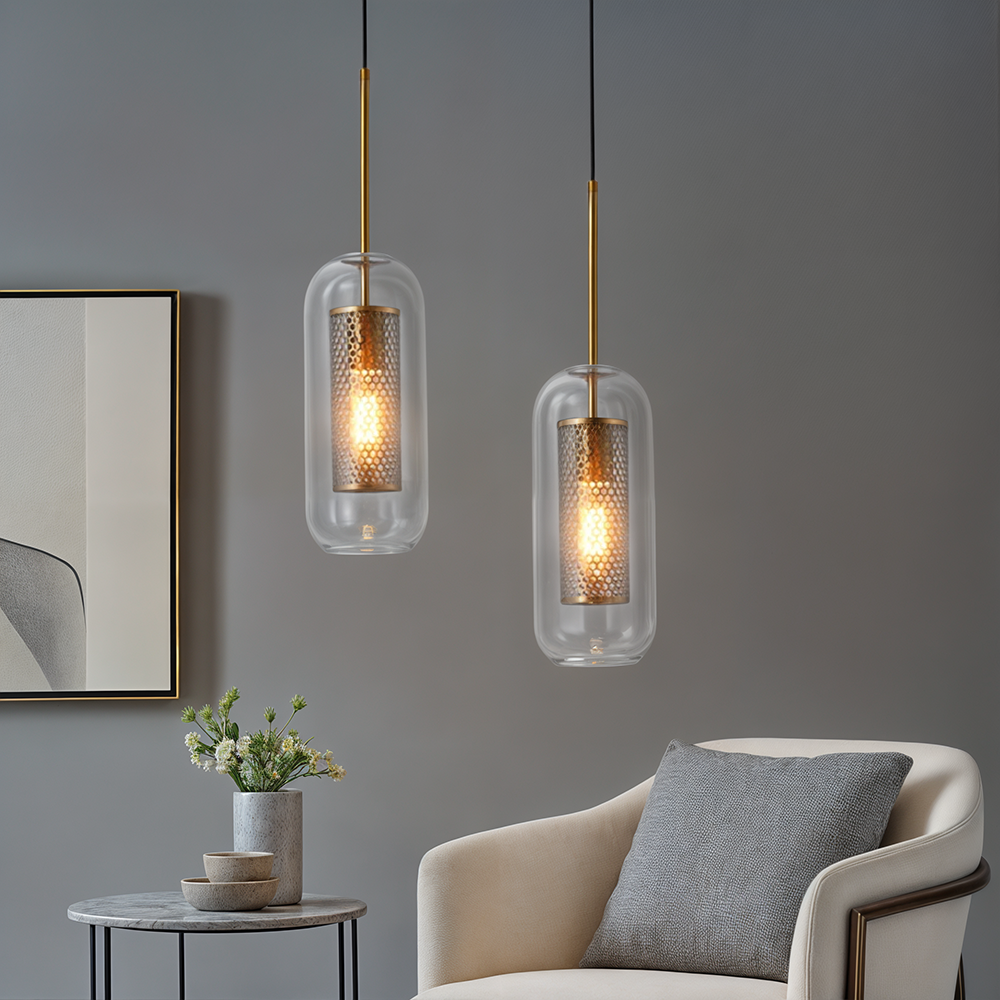 NovaLox Nordic Glass Pendant Light for Kitchen and Dining