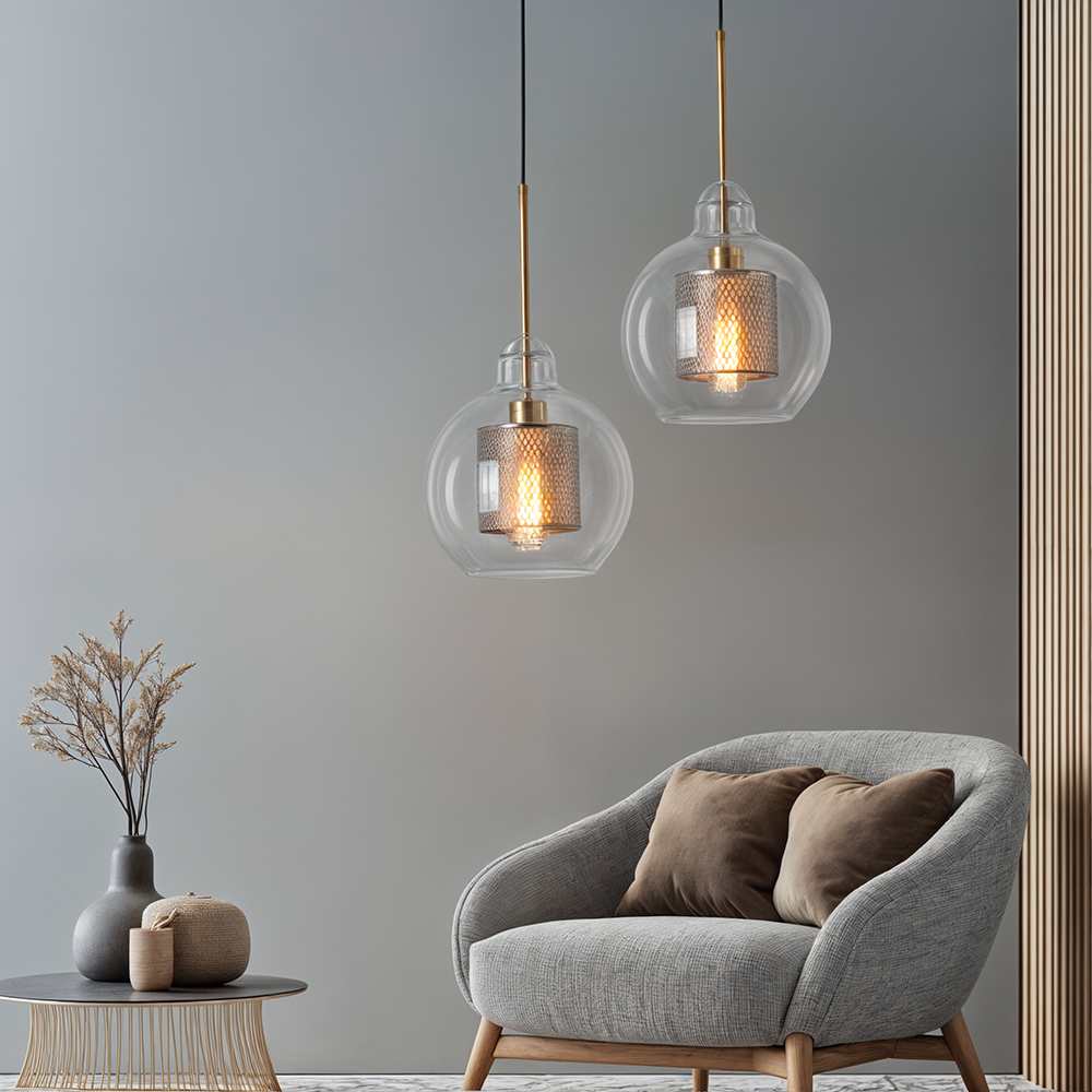 NovaLox Nordic Glass Pendant Light for Kitchen and Dining