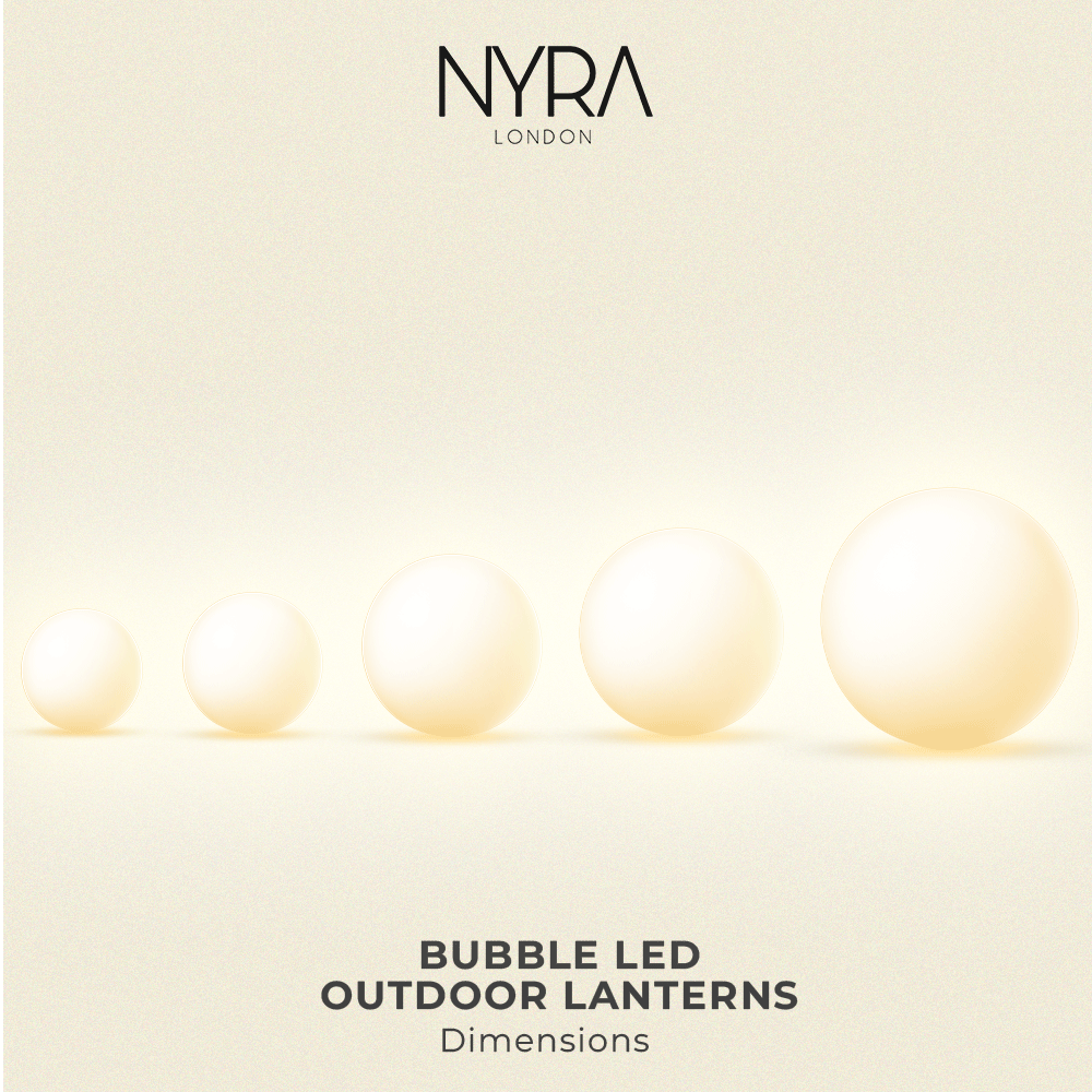 LumaGrove LED Garden Ball Lamps for Outdoor Lighting