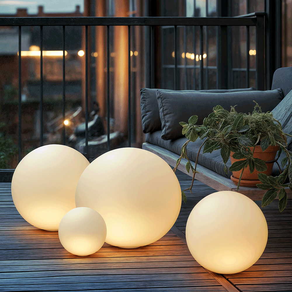 LumaGrove LED Garden Ball Lamps for Outdoor Lighting