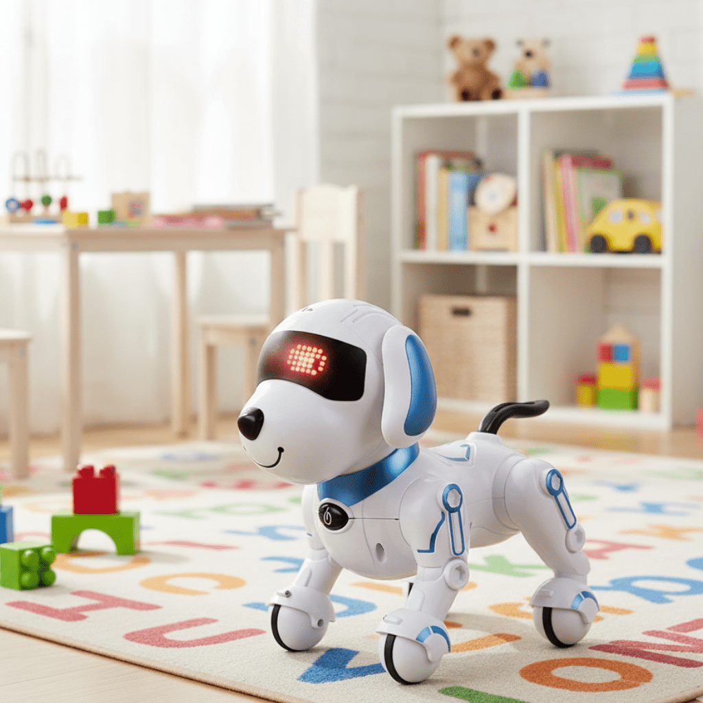 PupLink Nano Jr Interactive Smart Robot Dog — Programmable Audio Cue Trigger Walker Bark And Stunt System