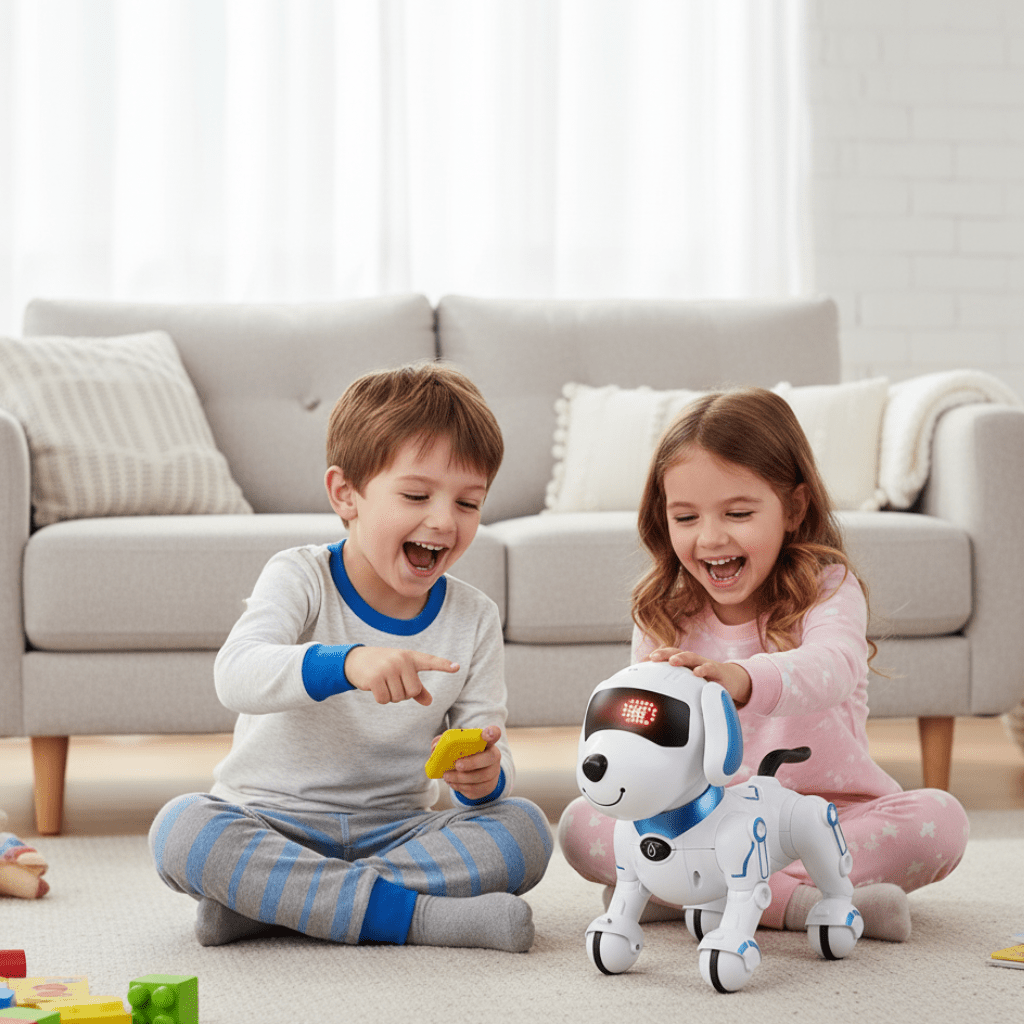 PupLink Nano Jr Interactive Smart Robot Dog — Programmable Audio Cue Trigger Walker Bark And Stunt System