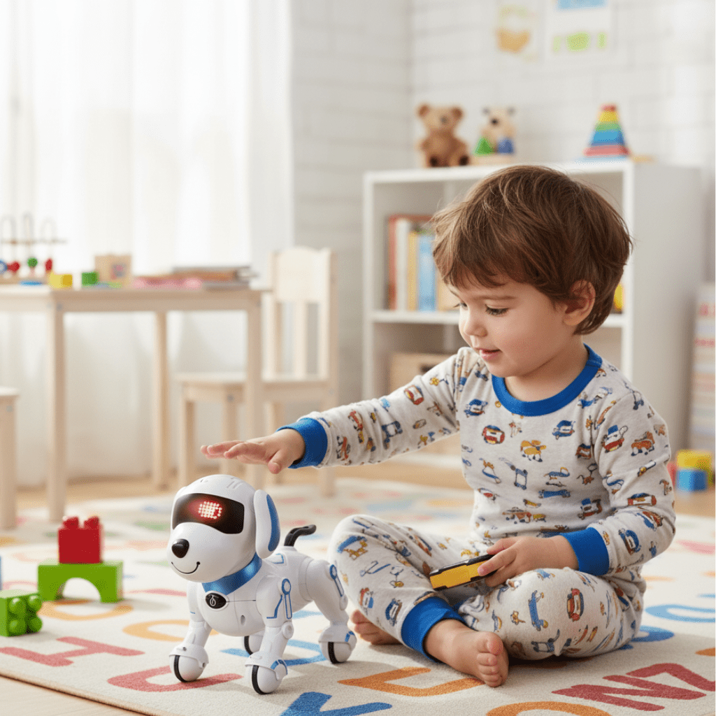 PupLink Nano Jr Interactive Smart Robot Dog — Programmable Audio Cue Trigger Walker Bark And Stunt System