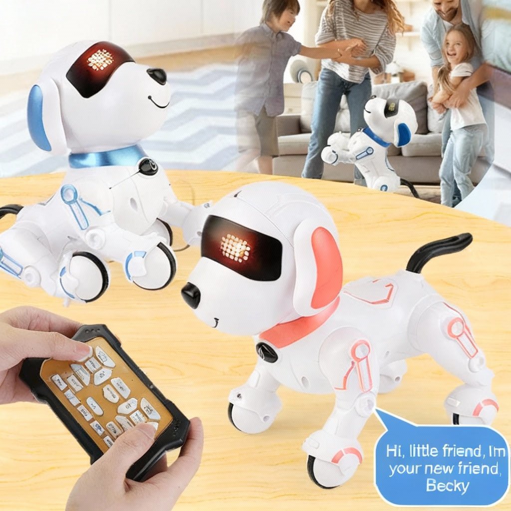 PupLink Nano Jr Interactive Smart Robot Dog — Programmable Audio Cue Trigger Walker Bark And Stunt System