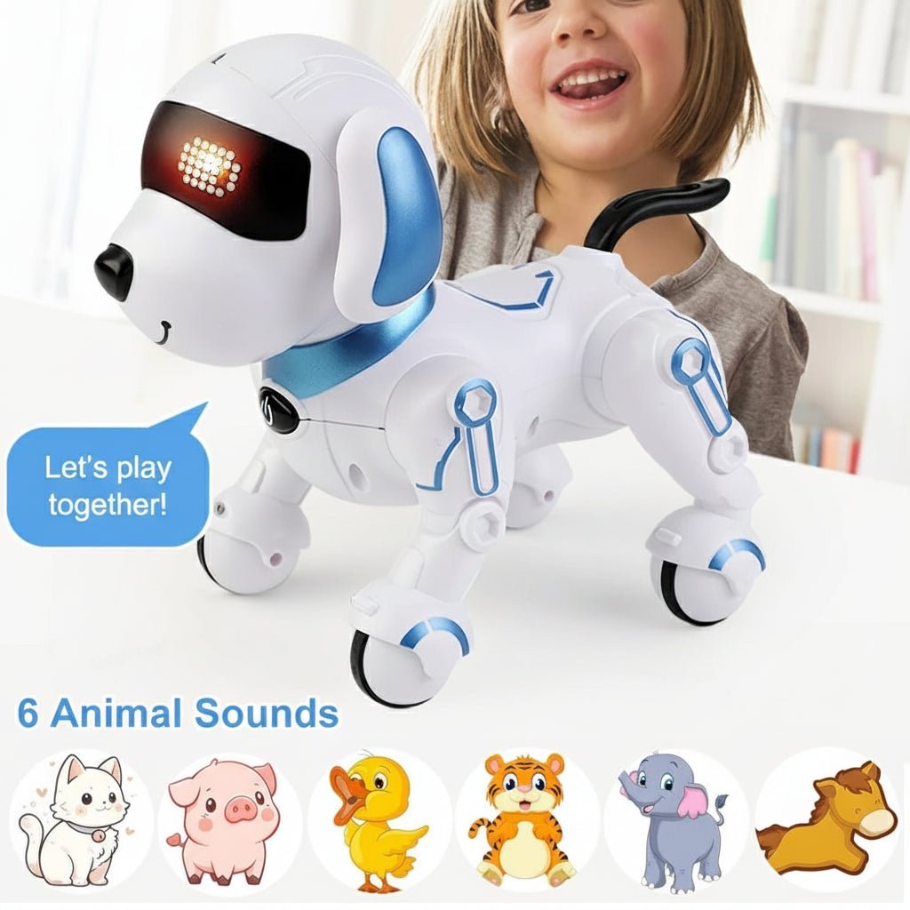 PupLink Nano Jr Interactive Smart Robot Dog — Programmable Audio Cue Trigger Walker Bark And Stunt System
