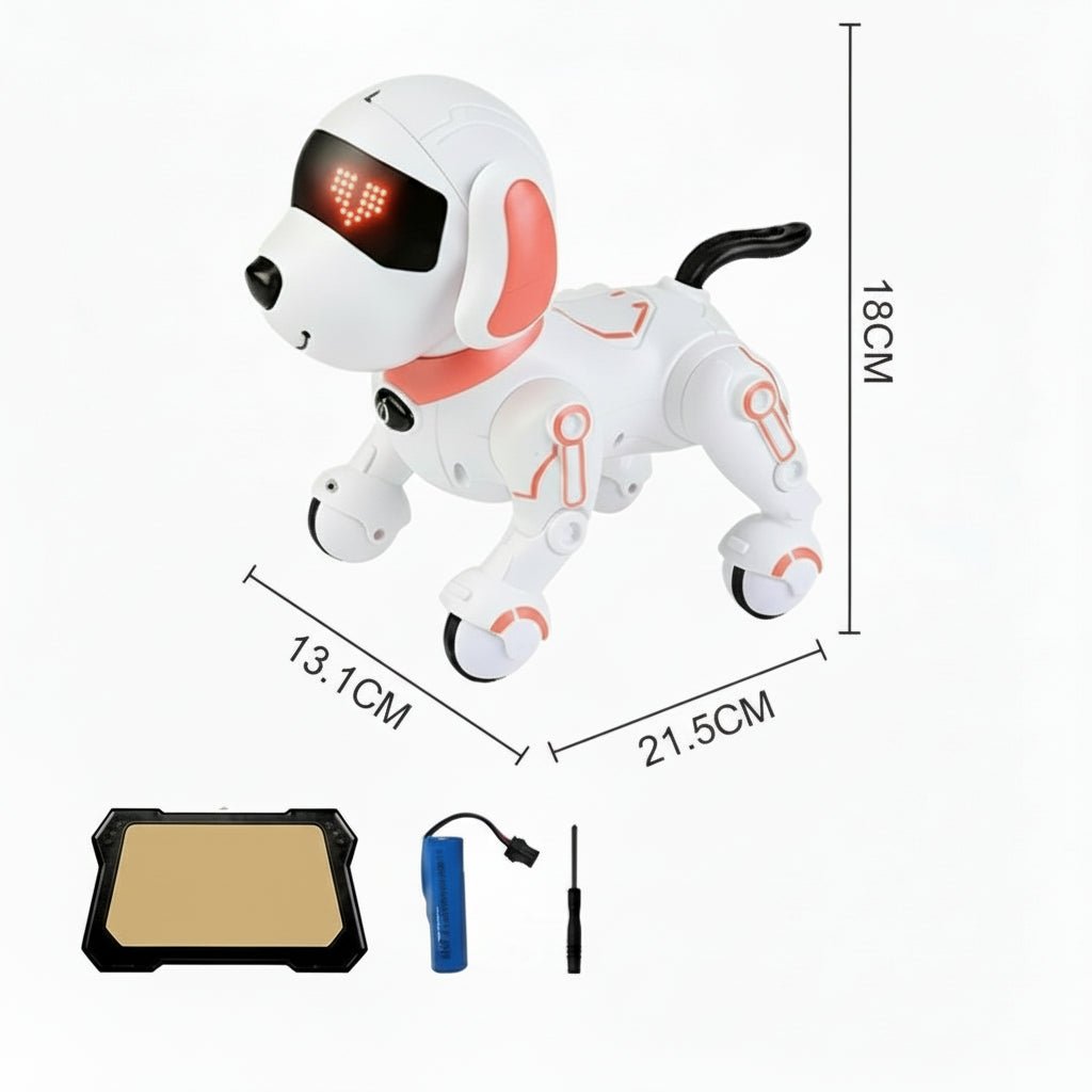 PupLink Nano Jr Interactive Smart Robot Dog — Programmable Audio Cue Trigger Walker Bark And Stunt System