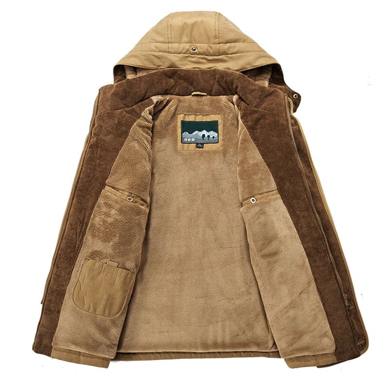EcoLeaf Herren-Winterjacke mit Isolierung – Regendichter Wetterschutz