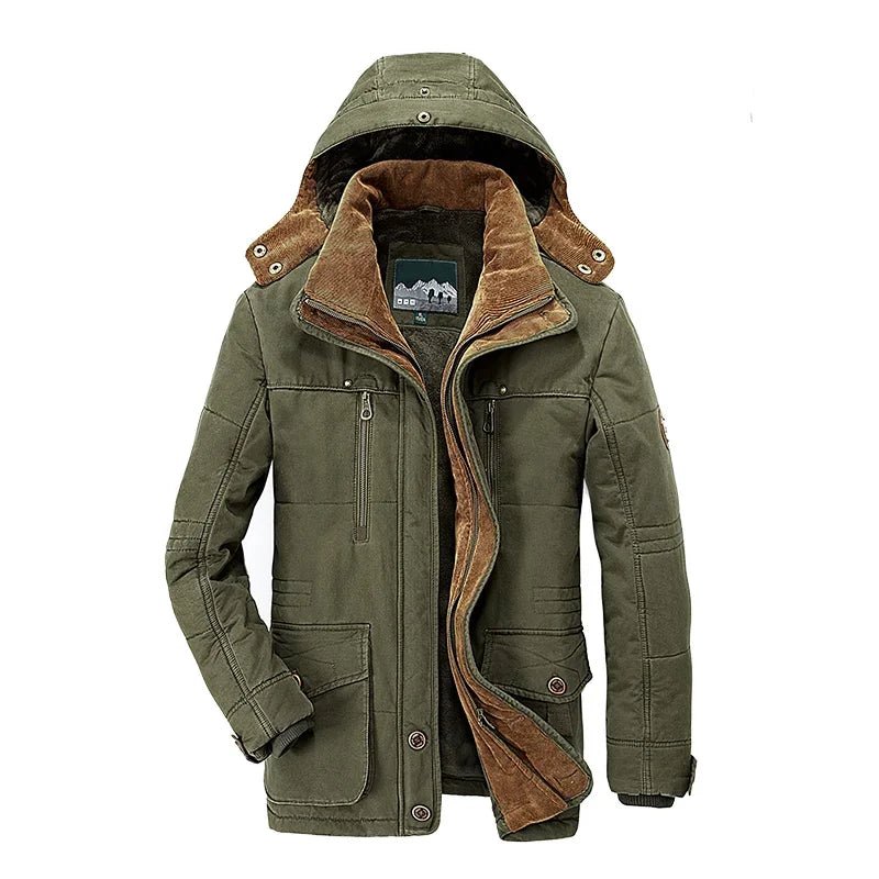 EcoLeaf Herren-Winterjacke mit Isolierung – Regendichter Wetterschutz