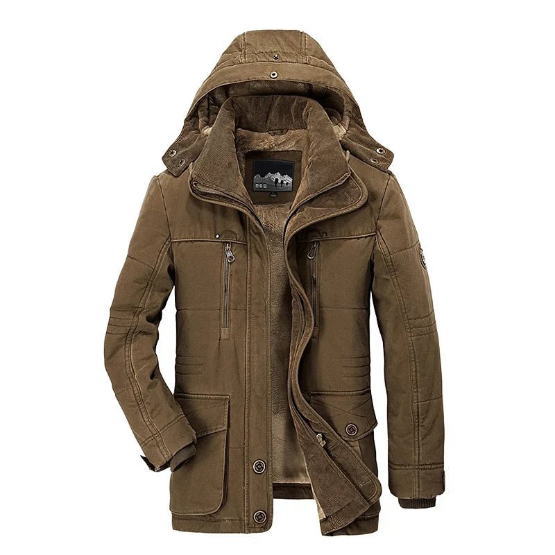 EcoLeaf Herren-Winterjacke mit Isolierung – Regendichter Wetterschutz