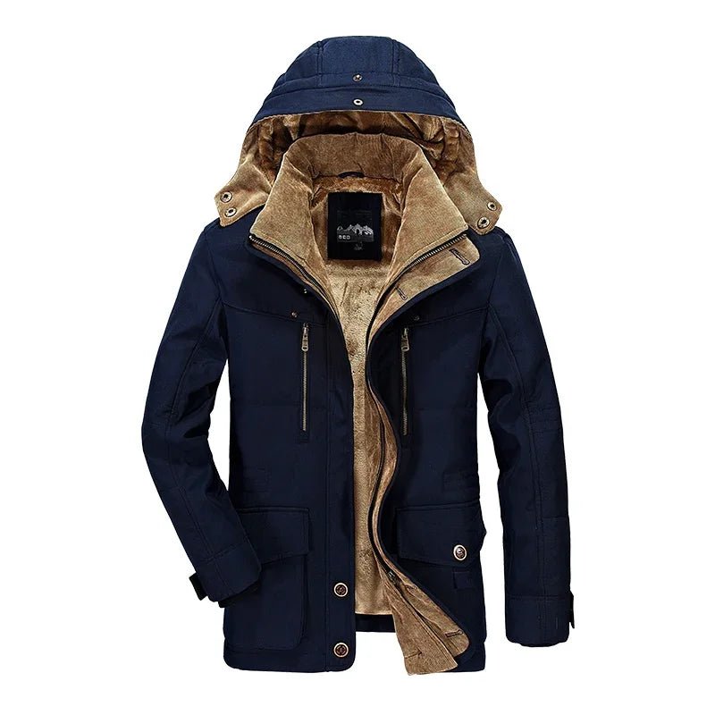 EcoLeaf Herren-Winterjacke mit Isolierung – Regendichter Wetterschutz