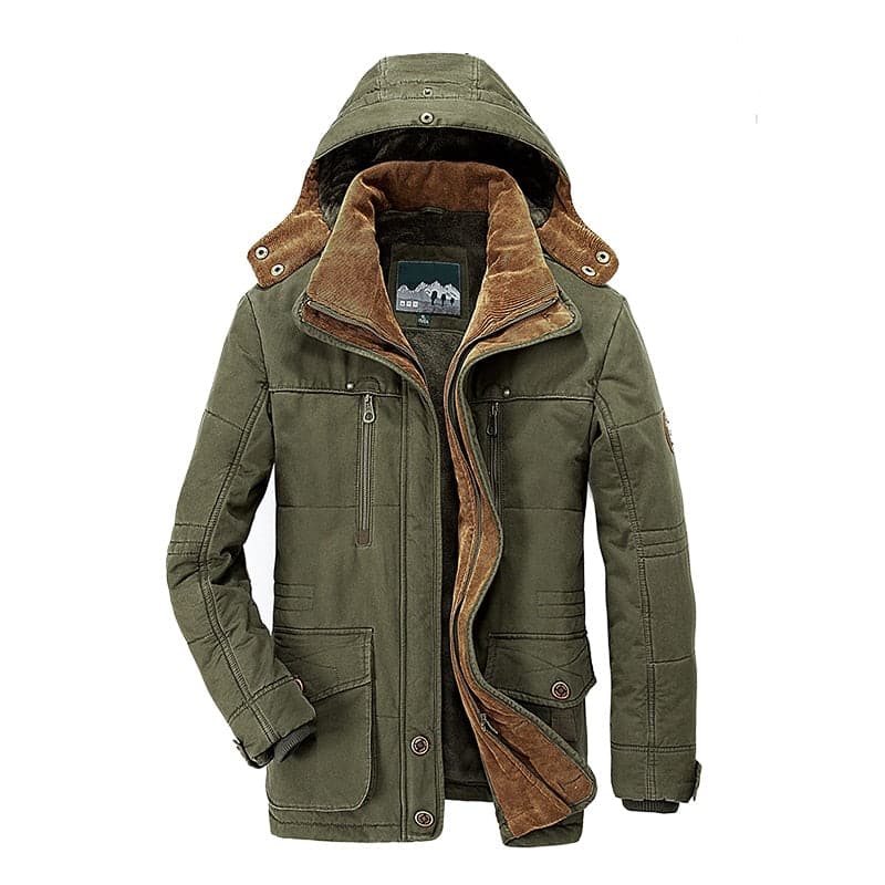 EcoLeaf Herren-Winterjacke mit Isolierung – Regendichter Wetterschutz