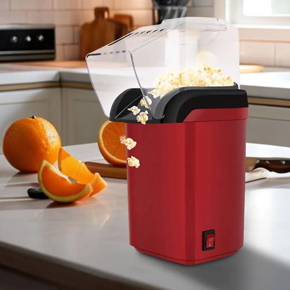 AeroPop mini-elektrisk popcornmaskin — varmluftspopcorn på tre minuter