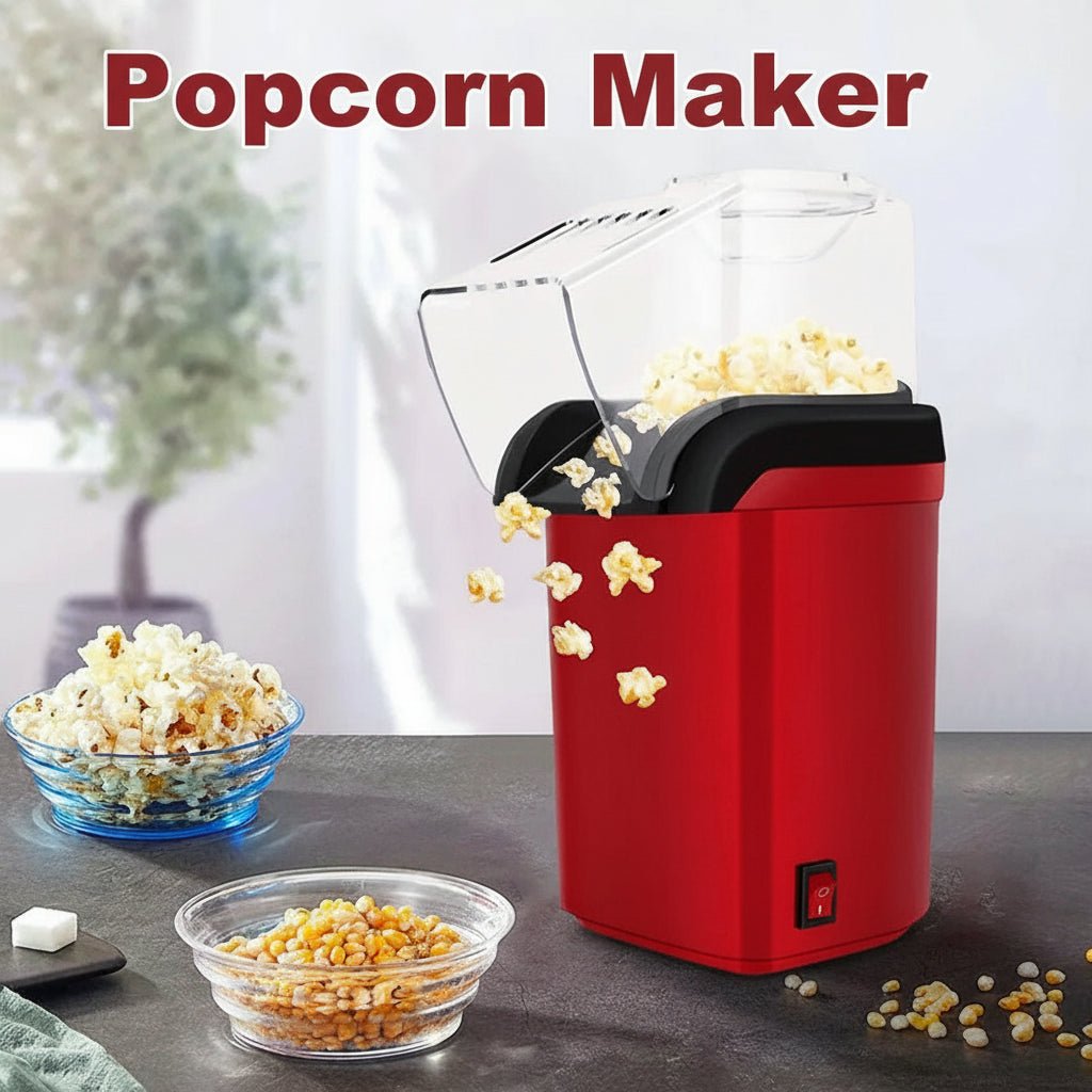 AeroPop mini-elektrisk popcornmaskin — varmluftspopcorn på tre minuter
