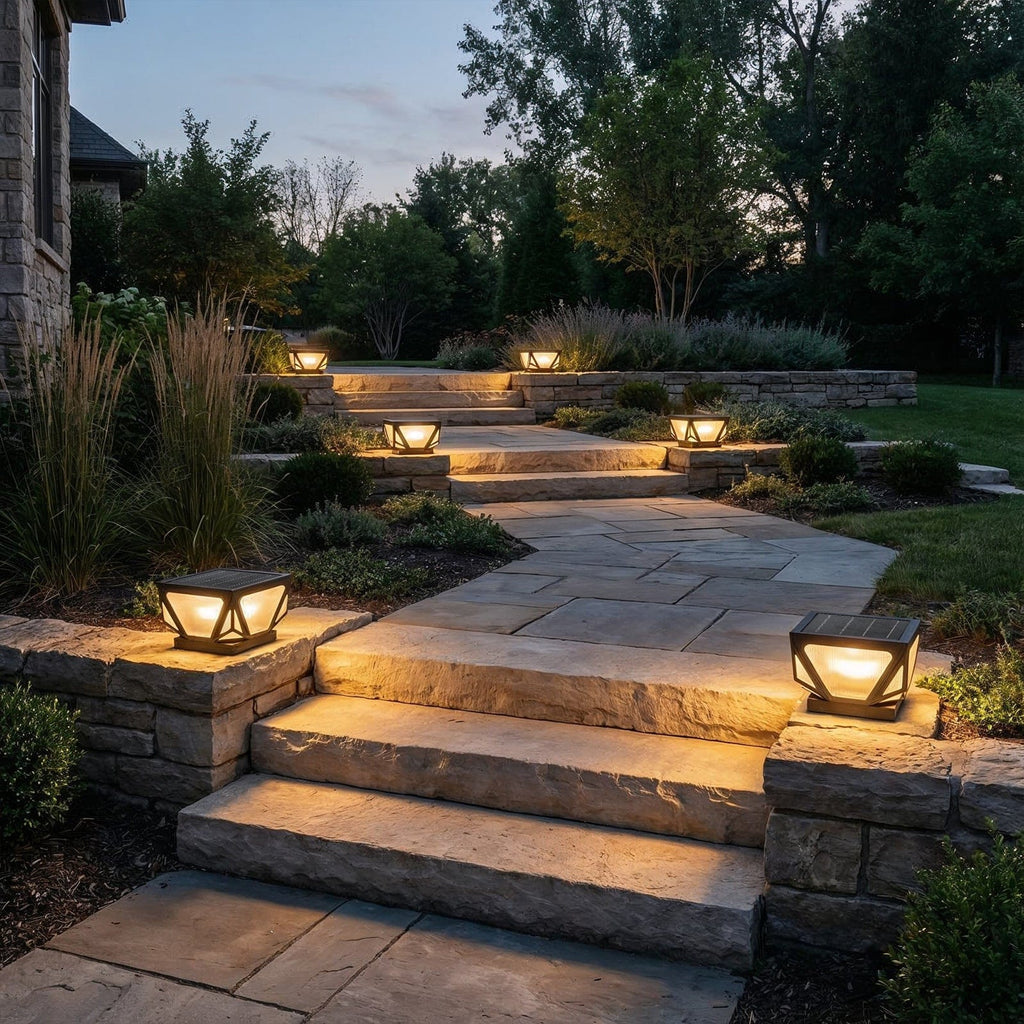 Veltrique Geometric Gate Pillar Light | Ventumra
