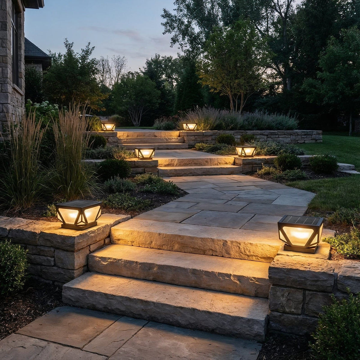 Veltrique Geometric Gate Pillar Light | Ventumra