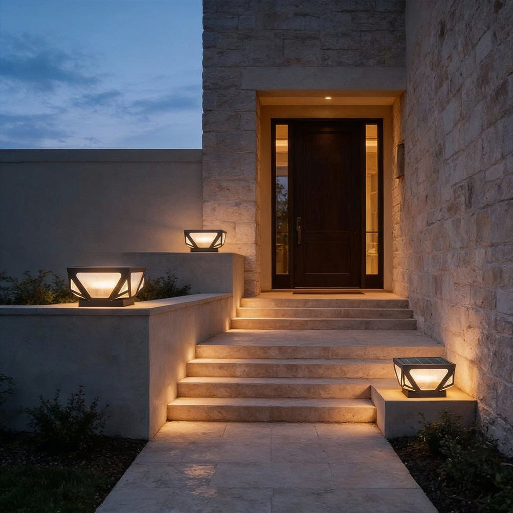 Veltrique Geometric Gate Pillar Light | Ventumra
