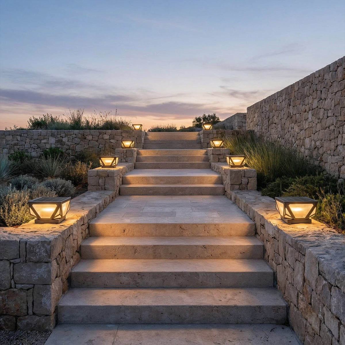 Veltrique Geometric Gate Pillar Light | Ventumra