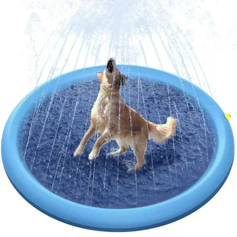 AquaPaws Interactive Water Splash Mat — Standard Faucet Mount Misting Pad