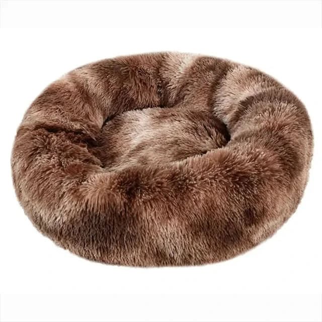 Super Soft Calming Dog Bed — Plush Cushioned Surface, Thick Bolster Edges