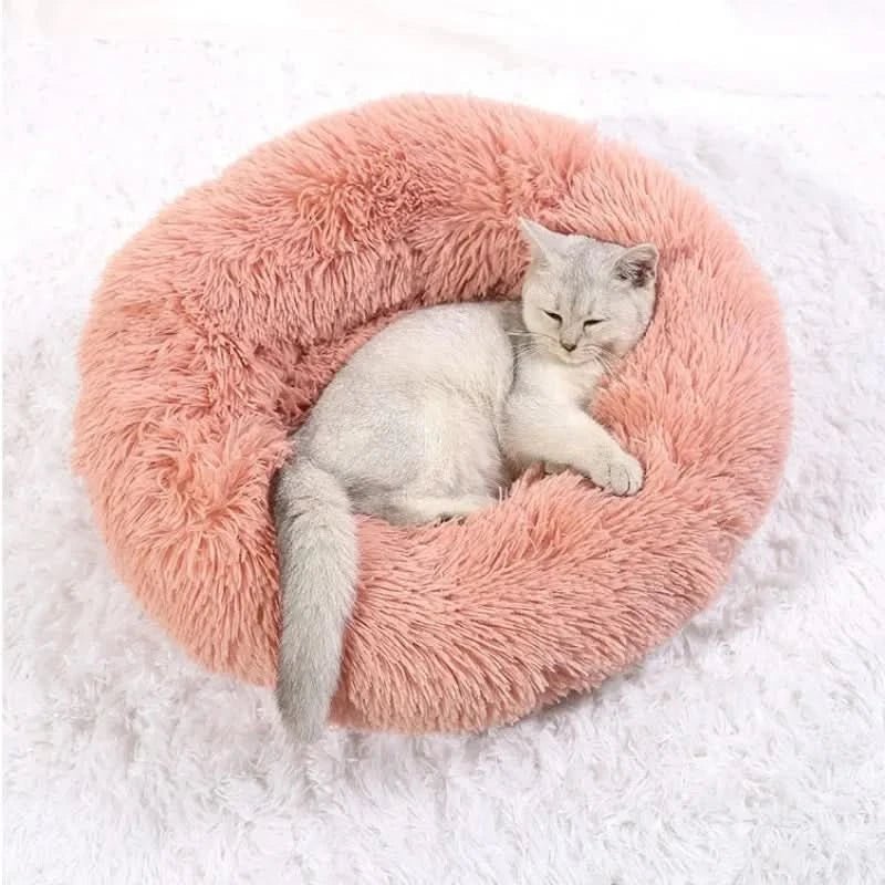 Super Soft Calming Dog Bed — Plush Cushioned Surface, Thick Bolster Edges