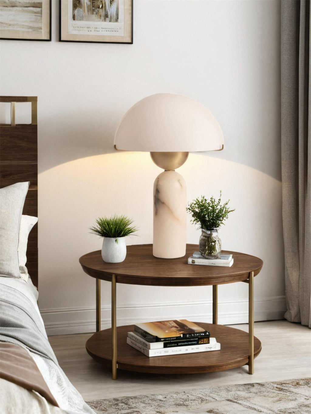 Vellum Alabaster Table Lamp | Ventumra