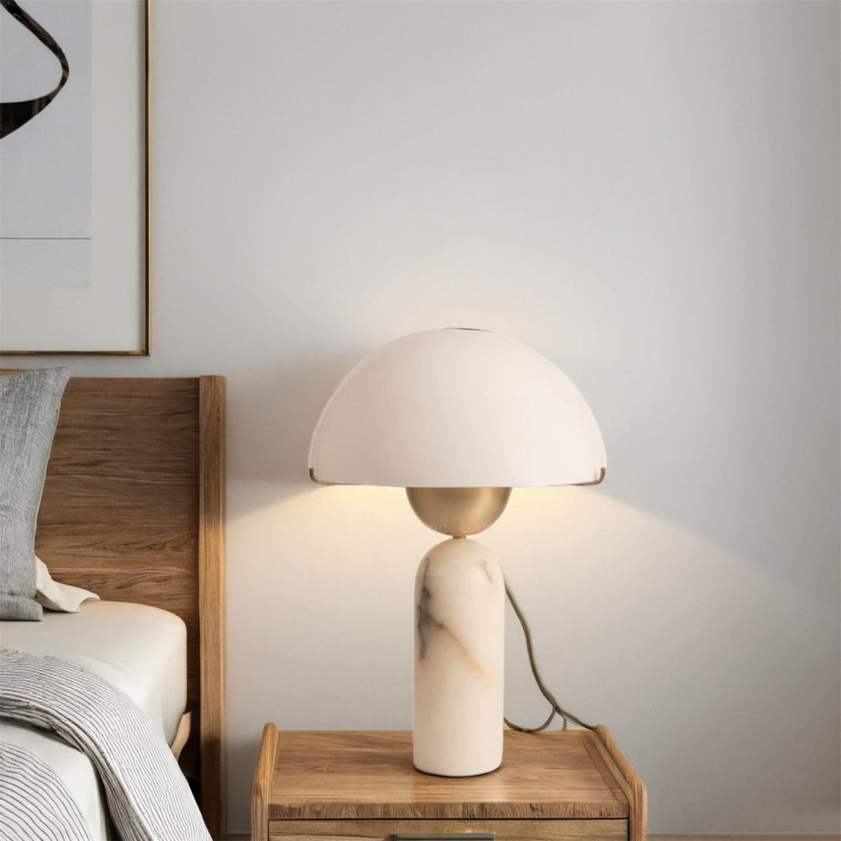 Vellum Alabaster Table Lamp | Ventumra