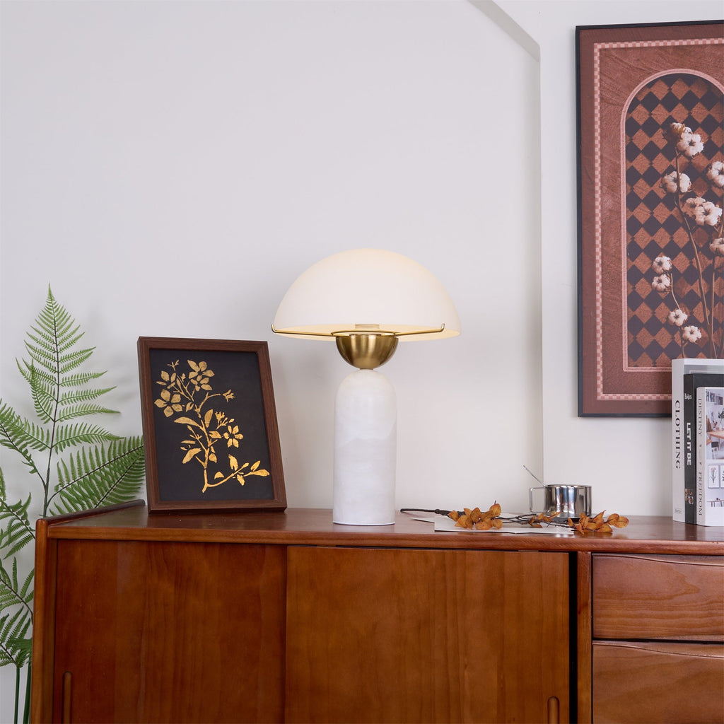 Vellum Alabaster Table Lamp | Ventumra