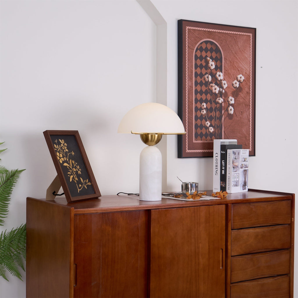 Vellum Alabaster Table Lamp | Ventumra