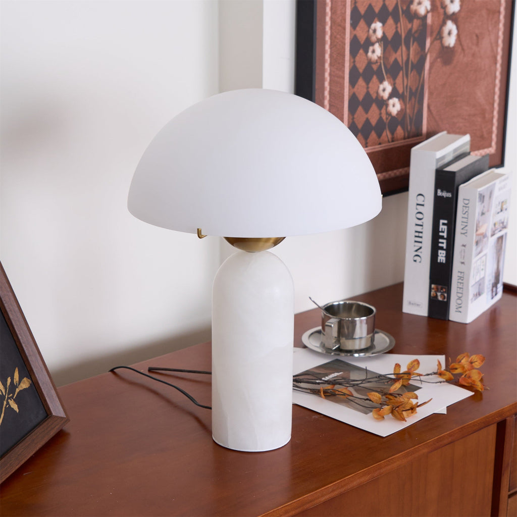 Vellum Alabaster Table Lamp | Ventumra