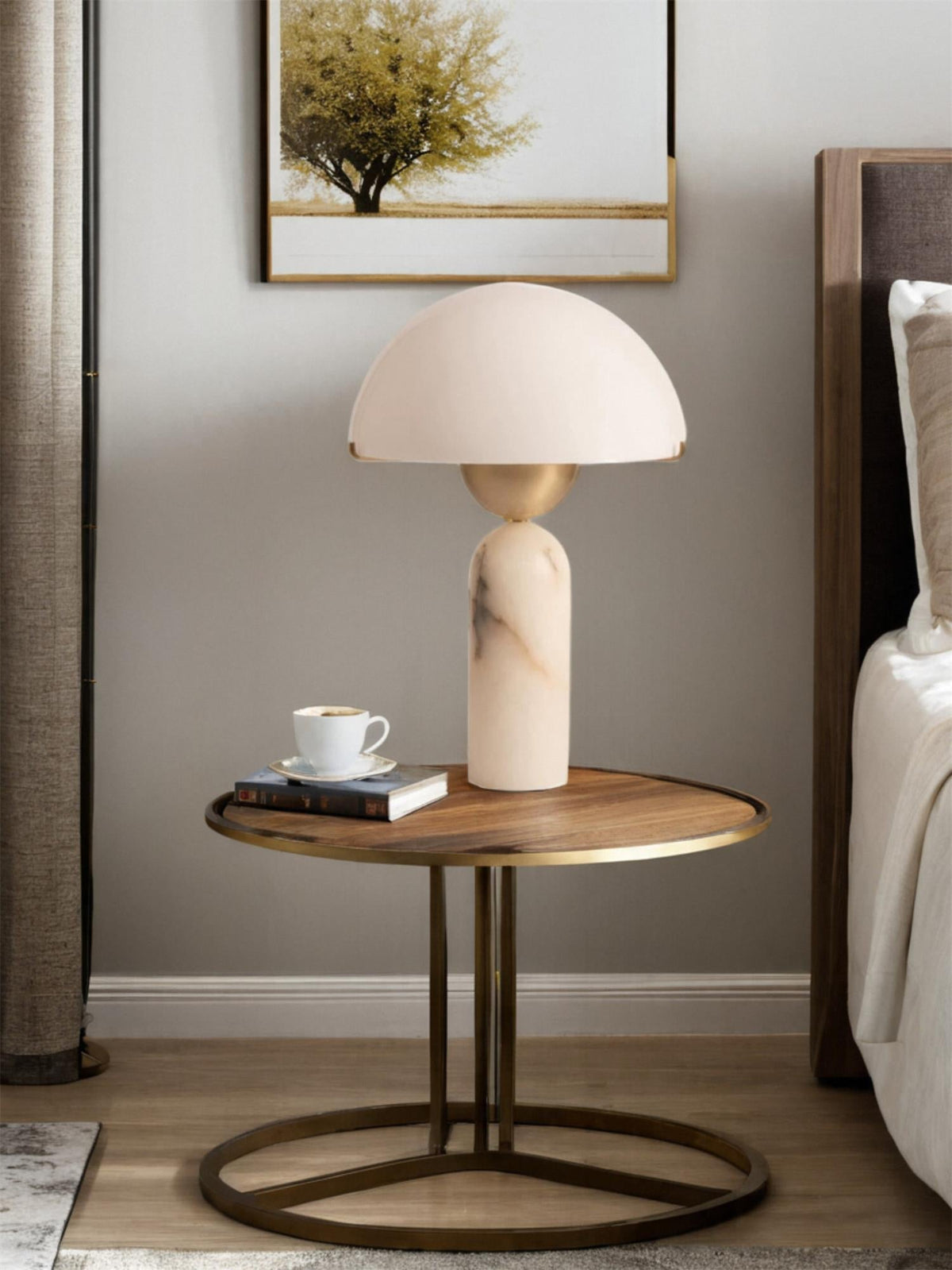 Vellum Alabaster Table Lamp | Ventumra
