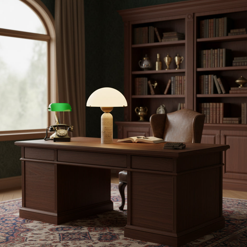 Vellum Alabaster Table Lamp | Ventumra
