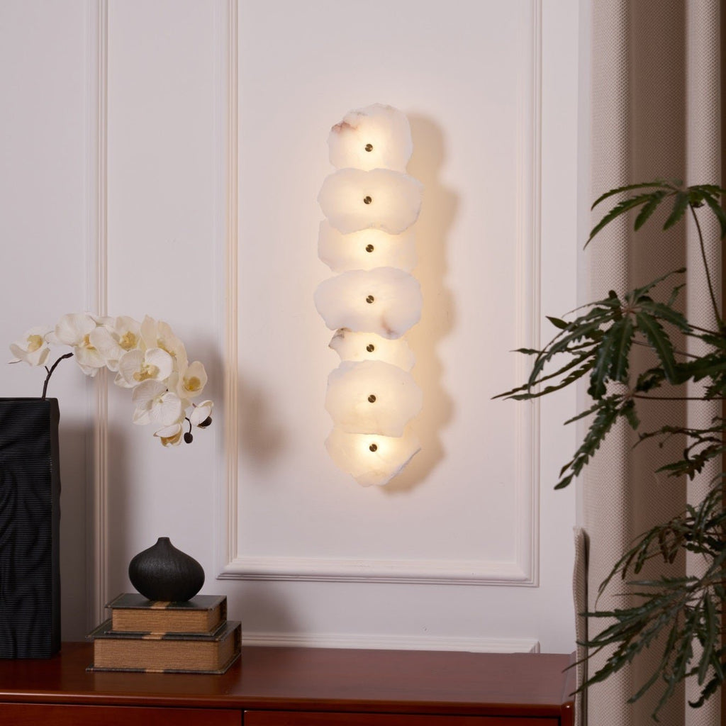 Cevra Alabaster Bloemwandlamp | ventumra