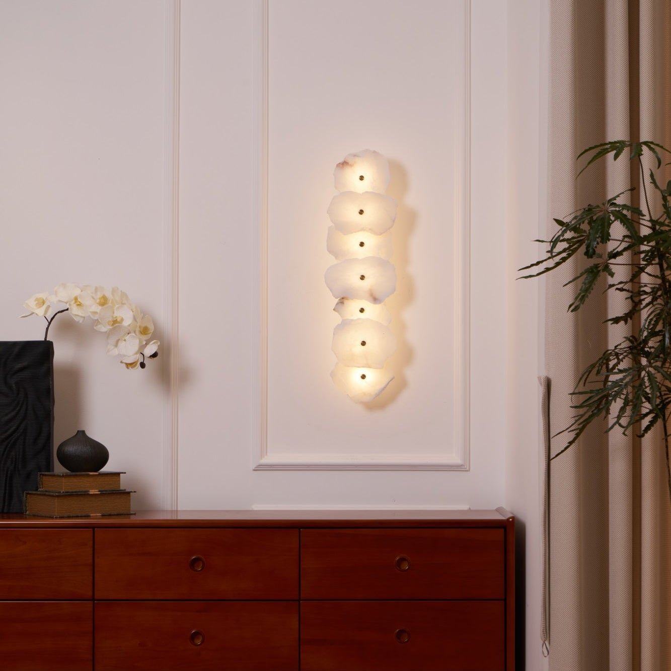 Cevra Alabaster Bloemwandlamp | ventumra