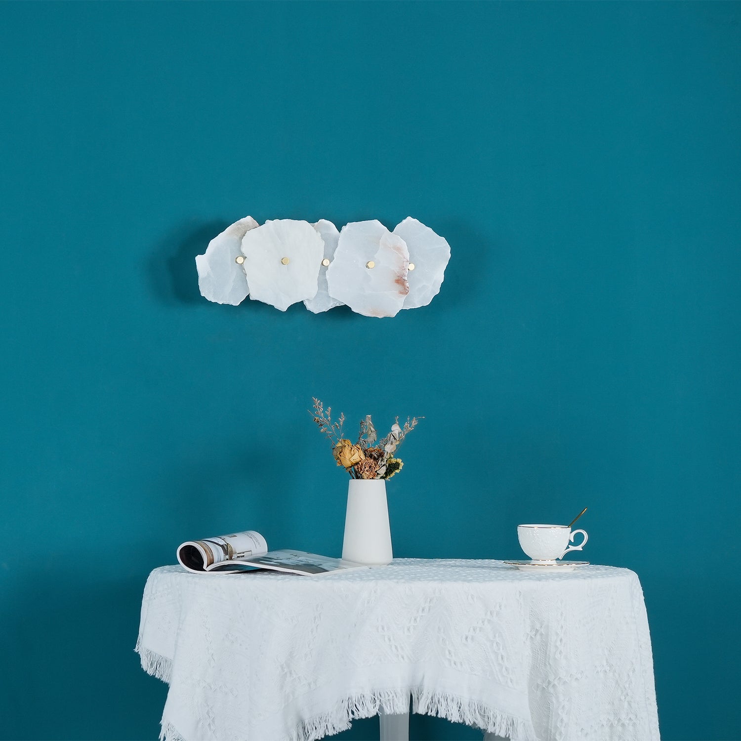Cevra Alabaster Bloemwandlamp | ventumra