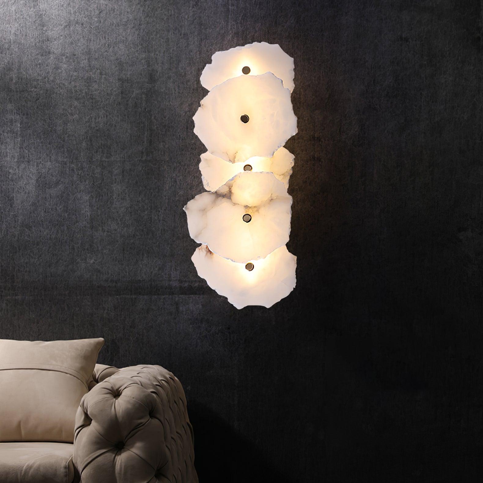 Cevra Alabaster Bloemwandlamp | ventumra
