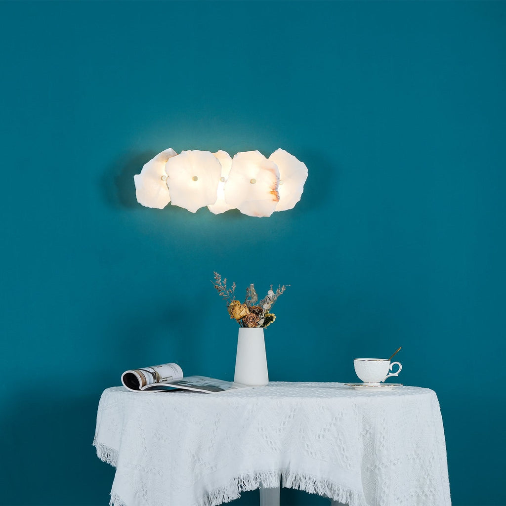 Cevra Alabaster Bloemwandlamp | ventumra