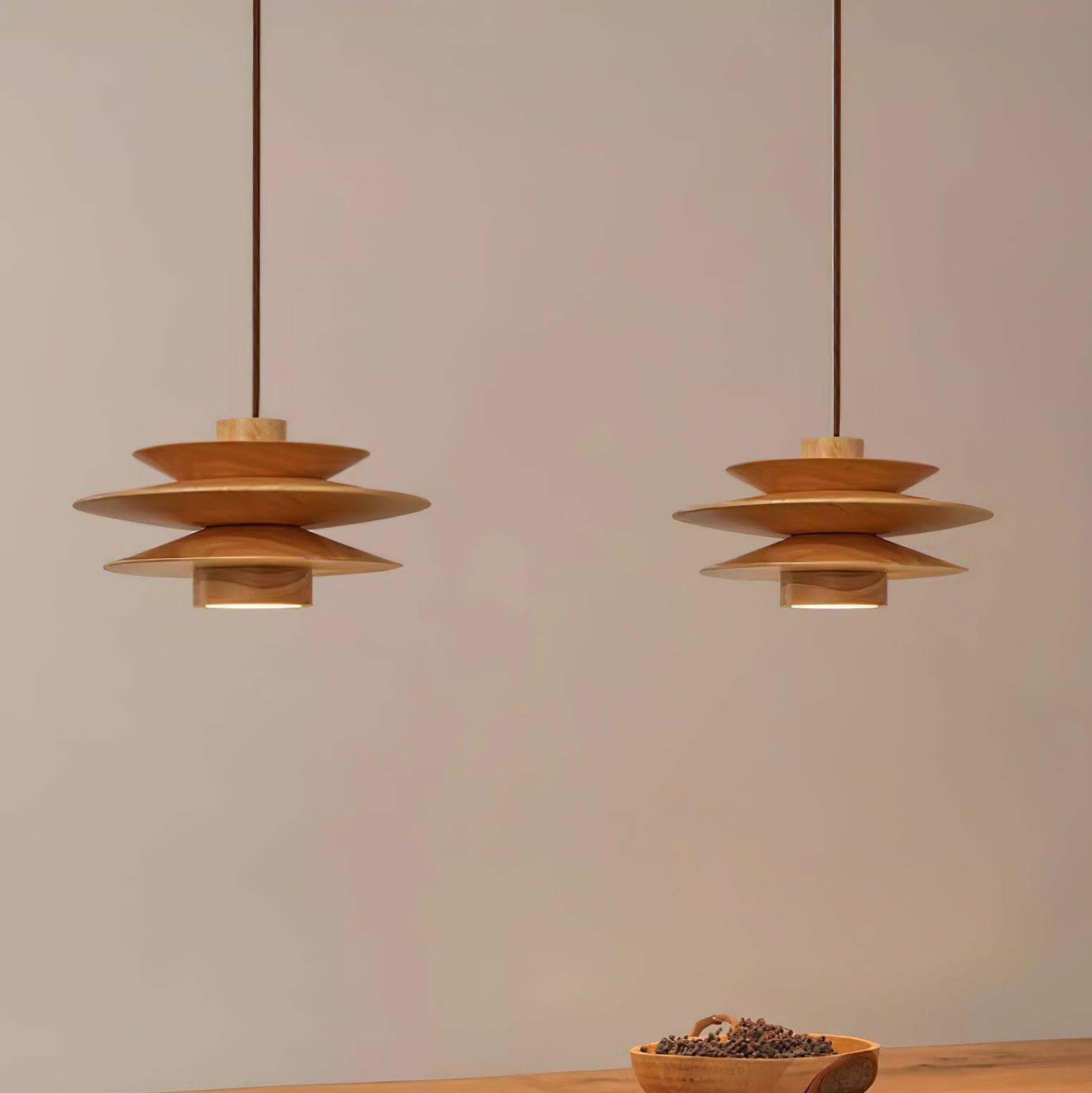 Axis Mid Century Walnut Pendant Light | ventumra