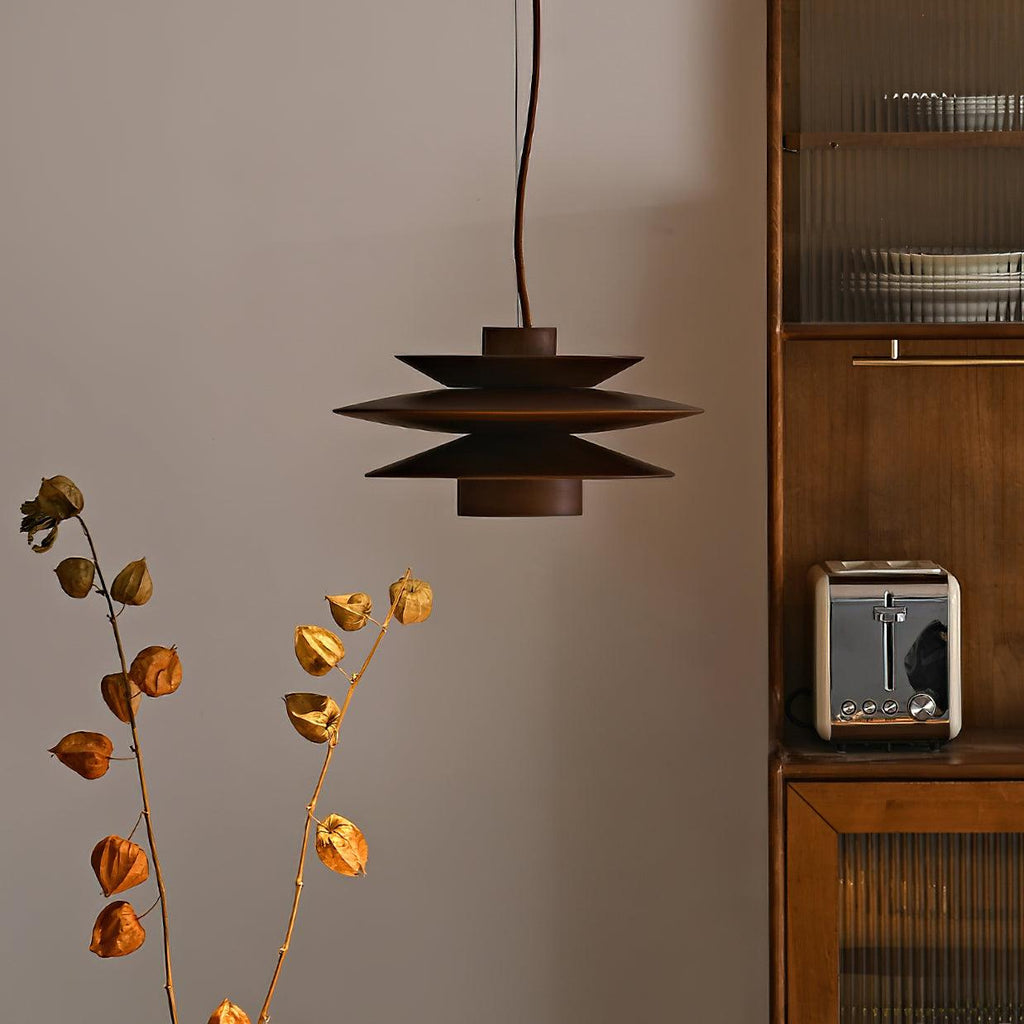 Axis Mid Century Walnut Pendant Light | ventumra