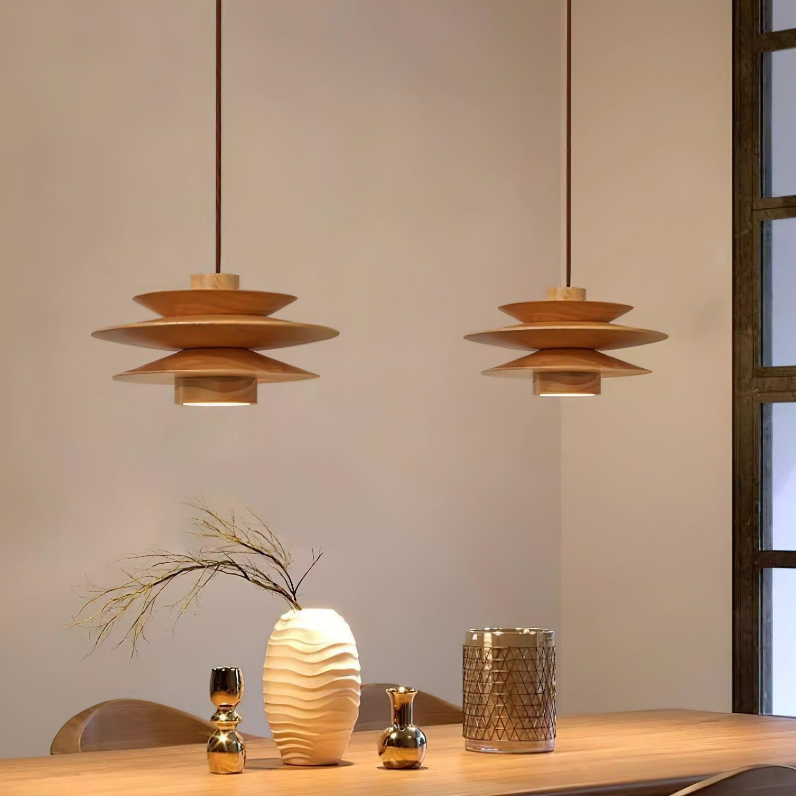 Axis Mid Century Walnut Pendant Light | ventumra