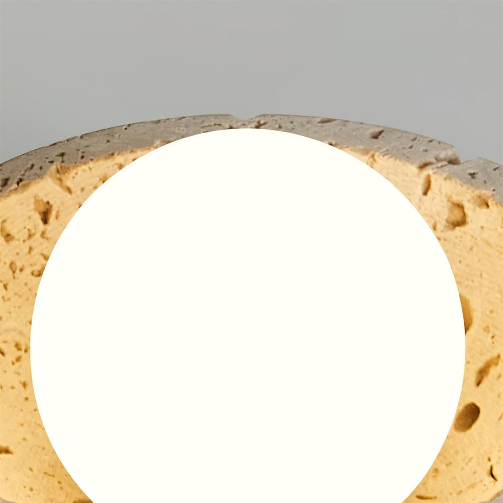 Mysa Minimalist Travertine Ceiling Light | ventumra