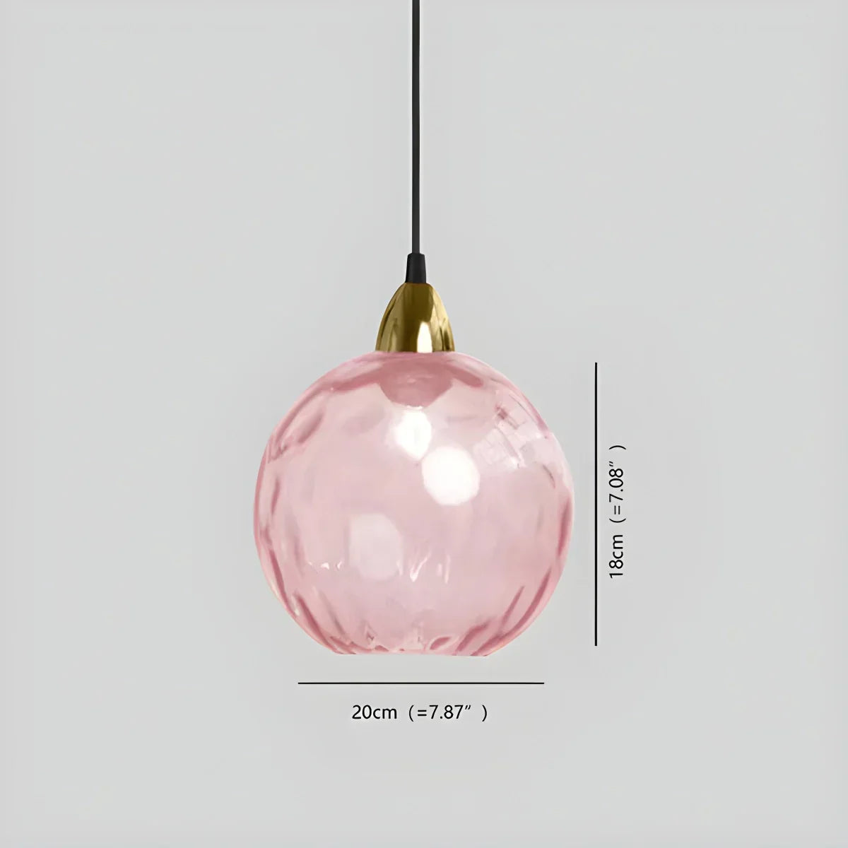 Vivid Glass Orb Pendant Light For Living Room Ceiling | Ventumra