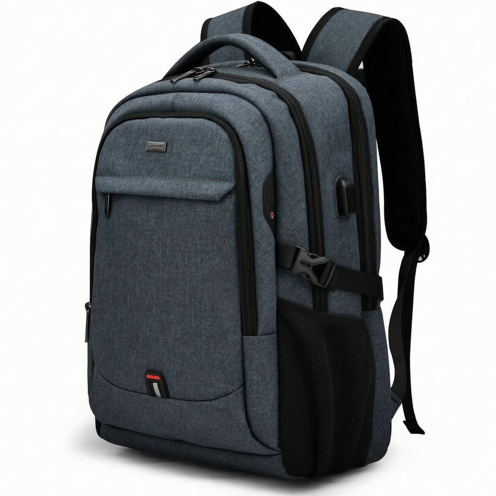 Mochila para portátil com vários compartimentos, para deslocações diárias | Ventumra