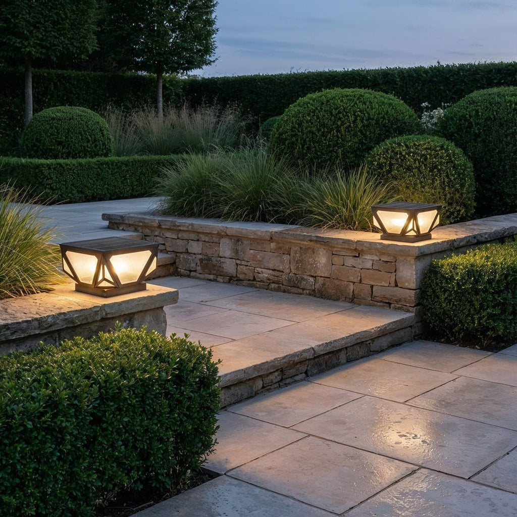 Veltrique Geometric Gate Pillar Light | Ventumra