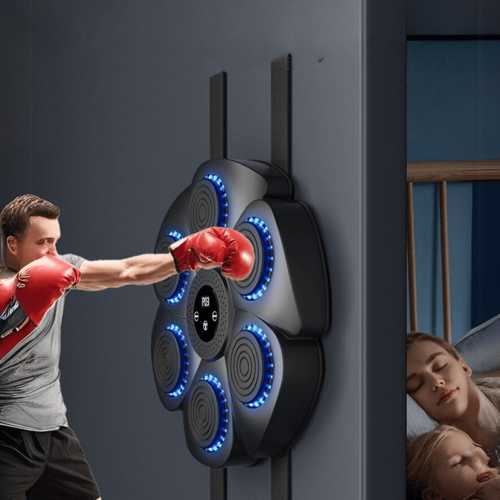 BeatPulse Pro Intelligent Boxing Machine — Bluetooth Music Streaming, RGB Lighting System