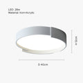 Arisha Modern Round Flush Mount Ceiling Light LED Double Layer | ventumra
